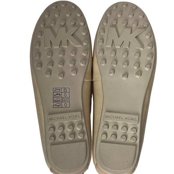 Michael Kors Daisy Moc Slip-On Ecru Loafers Patent Leather Shoes-SZ 6.5 - Picture 6 of 8